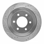 63154205L - : DFC Brake Rotor - Drilled and Slotted - Silver for DYNAMIC FRICTION Image