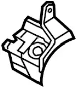 49121JK01A - : Bracket for INFINITI: G25, G37, M37, Q40, Q60 Image