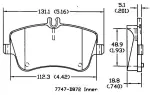 13057108 - Brake: Disc Brake Pad Set for OmniParts Image