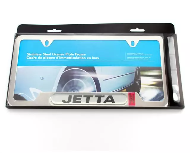 License Plate Frame - Jetta - Polished - Volkswagen (ZVW-355-011)