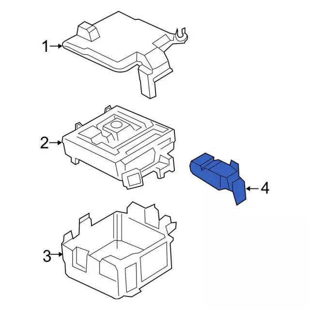 Fuse Box Cover - Ford (KK3Z-14A003-E)