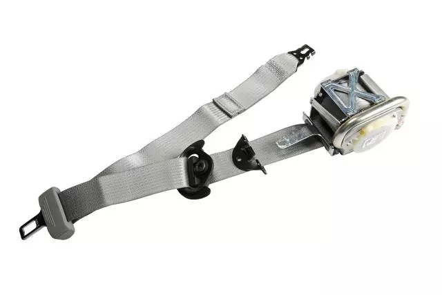 Medium Titanium Passenger Seat Belt with Retractor and Pre-Tensioner - GM (19331997)