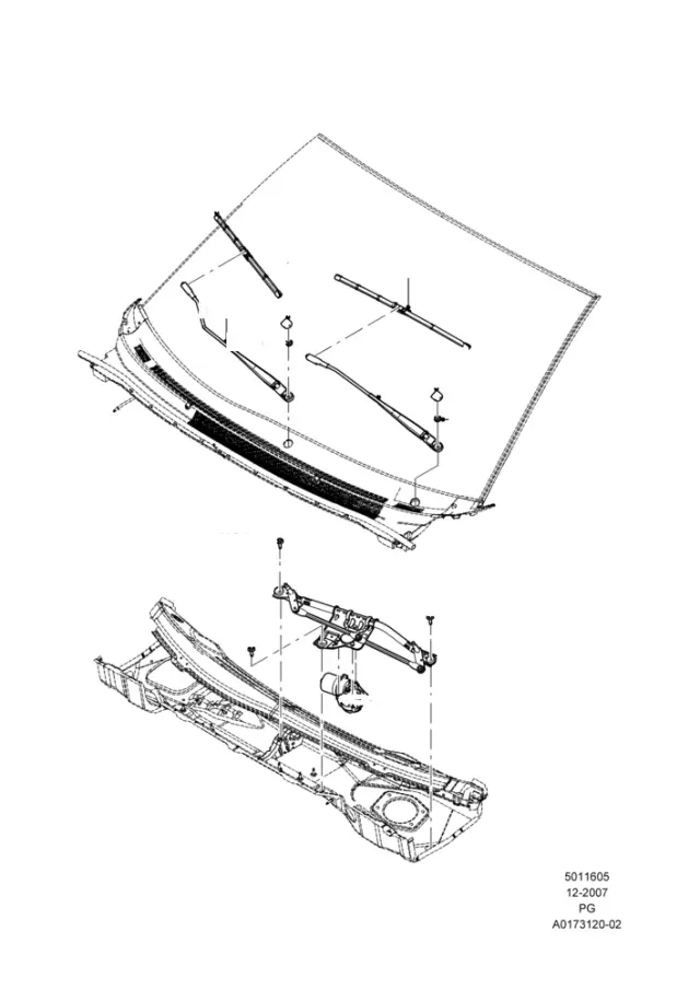 8G1Z17528AA - Body: Wiper Blade for Ford Image