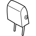 EU5Z78611A09AC - Body: Headrest, Outer for Lincoln: MKC Image