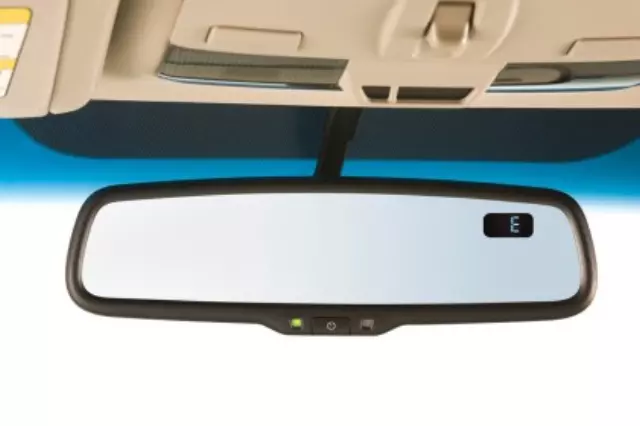 H501SFJ001 - : Auto Dimming Mirror W/Compass for Subaru: Crosstrek, Impreza, Legacy, Outback, WRX, XV Crosstrek Image