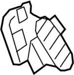 687501BA0A - Body: Vent Grille for INFINITI: EX35, EX37, QX50 Image