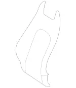 2389102400 - Driver Seat: Padding, Frt. Seat Backr for Mercedes-Benz Image