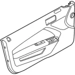 DR3Z6323942CN - Body: Door Trim Panel for Ford: Mustang Image