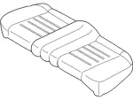 4R3Z6363804HAB - Body: Seat Cushion for Ford: Mustang Image
