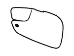 BE8Z17K707C - : Mirror Glass for Ford Image