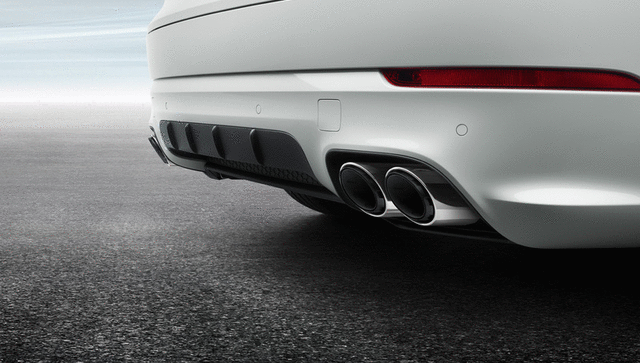 9Y0044201D - Exterior: Sports Tailpipes - Silver for Porsche: Cayenne Image