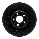 63373069L - : DFC Brake Rotor - Drilled and Slotted - Black for DYNAMIC FRICTION Image