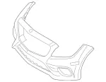 21888515009999 - : Exchange Trim, Bumper for Mercedes-Benz Image