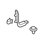 FA1Z5802344AR - Body: Cowl Kick Panel for Lincoln: Nautilus Image