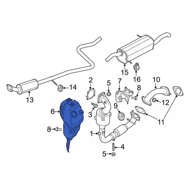 CM5Z9N454C - : Heat Shield for Ford: Fiesta Image