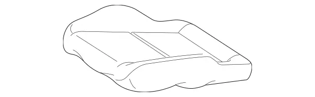 2059101842 - Driver Seat: Outer Cover, Seat Cushion for Mercedes-Benz: C350e, C400, C450 AMG, C63 AMG, GLC300, GLC43 AMG, GLC63 AMG, GLC63 AMG S Image