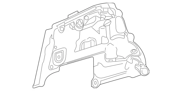 2536208100 - Cowl, Front Panel: Partition for Mercedes-Benz: AMG GT 43, AMG GT 53, AMG GT 63, AMG GT 63 S, CLS450, CLS53 AMG, E300, E350, E400, E43 AMG, E450, E53 AMG, E63 AMG S, GLC300, GLC43 AMG, GLC63 AMG, GLC63 AMG S Image image