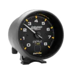 2302 - : GAUGE, TACH, 3 3/4", 8K RPM, PEDESTAL W/ SHIFT LIGHT, BLK DIAL BLK CASE, AG for AutoMeter Image