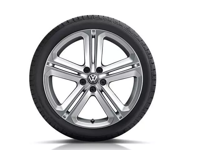 5N0071499A88Z - Wheels: 19 Inch Mallory Wheel - Sterling Silver for Volkswagen Image