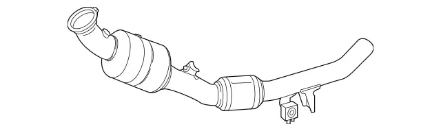 166490571464 - Exhaust System: Catalytic Convert. System for Mercedes-Benz Image