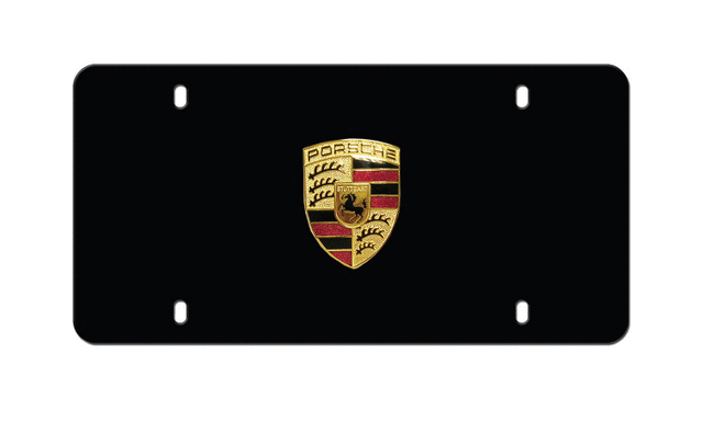 Porsche Badge Plate Matte Black - Porsche (PNA-701-003-99)
