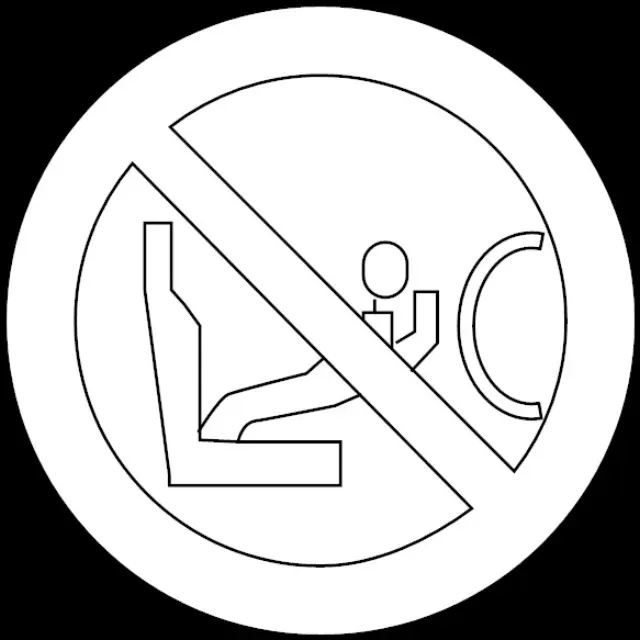 9859110Y00 - Body: Air Bag Label for Infiniti Image