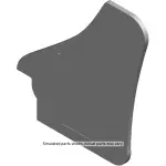 15266447 - : Passenger Side Inner Quarter Panel Access Hole Sound Barrier for GM Image