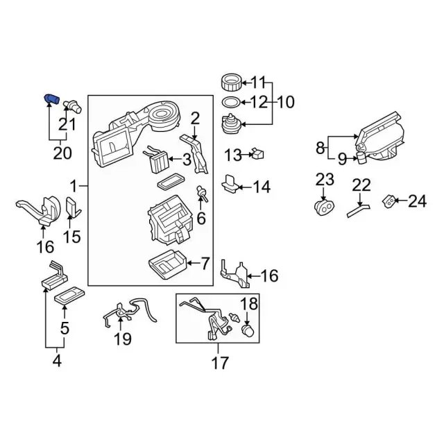 7L2Z19D888A - HVAC: Vacuum Hose for Ford: Explorer, Explorer Sport Trac | Mercury: Mountaineer Image