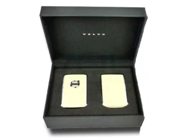 31652173 - Electrical: Key Fob Shell - Blond Leather for Volvo: S60, S90, V60, V60 Cross Country Image