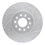 63145023R - : DFC Brake Rotor - Drilled and Slotted - Silver for DYNAMIC FRICTION Image
