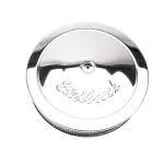 1221 - : Pro-Flo Chrome 14" Round Air Cleaner with 3" Paper Element (Deep Flange) for Edelbrock Image