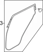 8085089916 - : Weatherstrip for Infiniti Image
