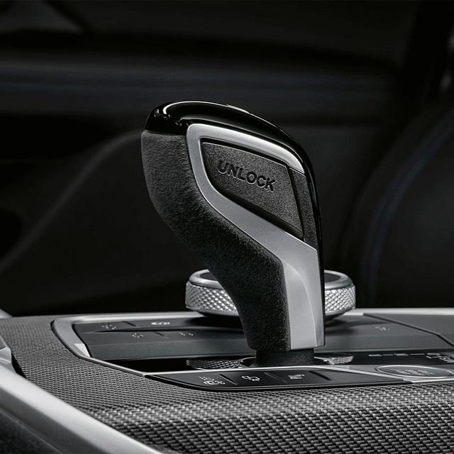 61315A40306 - Interior: 2022-2023 BMW M Performance Selector Lever In Alcantara for BMW: 230i, 430i, M240i, M3, X4, X6, Z4 Image