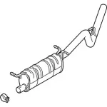 HC3Z5230G - : Exhaust Muffler for Ford: F-250 Super Duty, F-350 Super Duty, F-450 Super Duty Image