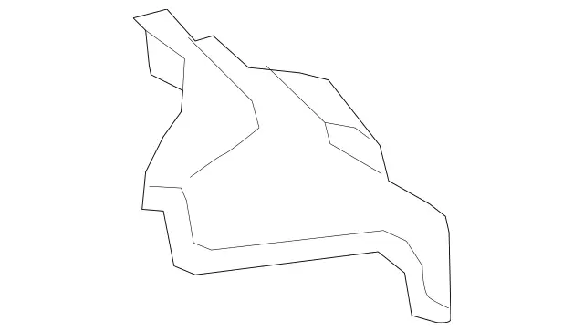 1666207201 - Front-End Assembly, Front Panel: Partition for Mercedes-Benz: GL350, GL450, GL550, GL63 AMG, GLE300d, GLE350, GLE400, GLE550e, GLE63 AMG, GLS350d, GLS450, GLS550, GLS63 AMG, ML250, ML350, ML400, ML550, ML63 AMG Image image