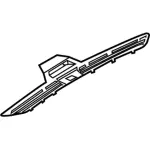 DS7Z18C490AC - Body: Defroster Grille for Ford: Fusion, Police Responder Hybrid, SSV Plug-In Hybrid Image