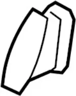 68751JK00A - Body: Vent Louver for INFINITI: G25, G35, G37, Q40, Q60 Image