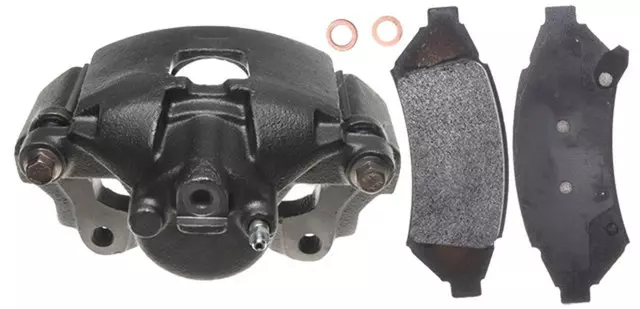 19203879 - : Front Passenger Side Disc Brake Caliper Assembly with Semi-Metallic Pads (Loaded Non-Coated), Remanufactured for GM Image