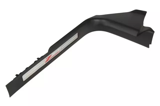 Jet Black Front Passenger Side Door Sill Garnish Molding - GM (23433419)