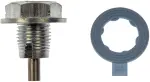 65205 - : Magnetic Oil Drain Plug 1/2-20 Single Oversized., Head Size 3/4 in for Dorman Image