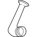 F57Z9B698A - Engine: Inlet Tube for Ford: Explorer, Ranger Image