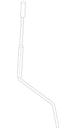 90772008009051 - Body: Lock Rod for Mercedes-Benz Image