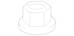 910118010003 - : Hexagon Nut for Mercedes-Benz Image