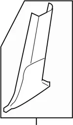 76915JK00D - Body: Lower Center Pillar Trim for INFINITI: G25, G37, Q40 Image