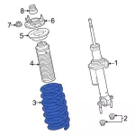 MB3Z5310C - Suspension: Coil Spring for Ford: Bronco Image