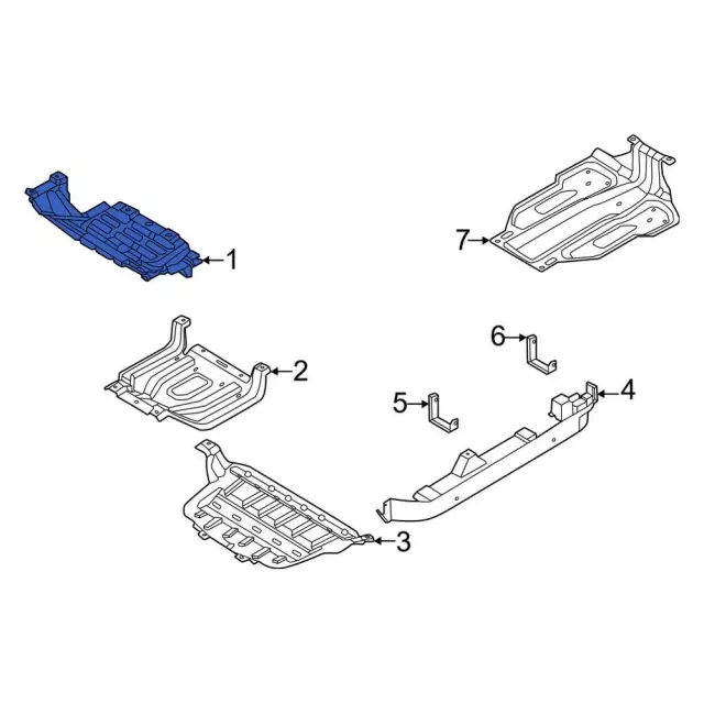 NL3Z6775B - Body: Splash Shield for Ford Image