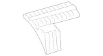 2126923660 - Trim and Lining: Absorber for Mercedes-Benz Image