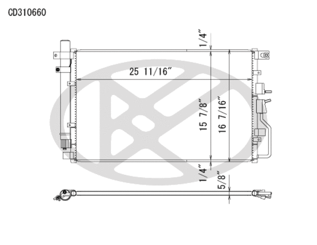 CD310660S - : Koyorad A/C Condenser for Koyo Image