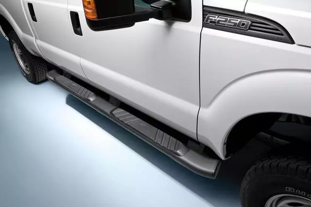 HC3Z16450FA - : Step Bars - 5 Inch Black, For Reg Cab for Ford: F-250 Super Duty, F-350 Super Duty, F-450 Super Duty Image