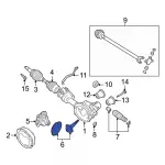 7L2Z3222A - Front Drive Axle: Ring &amp; Pinion for Ford: Explorer, Explorer Sport Trac | Lincoln: Aviator | Mercury: Mountaineer Image
